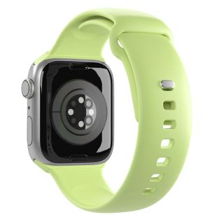 Puro Icon Apple Watch 45mm / 44mm / 42mm / Ultra 49mm szilikon szíj - halványzöld