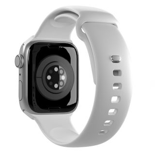 Puro Icon Apple Watch 45mm / 44mm / 42mm / Ultra 49mm szilikon szíj - fehér