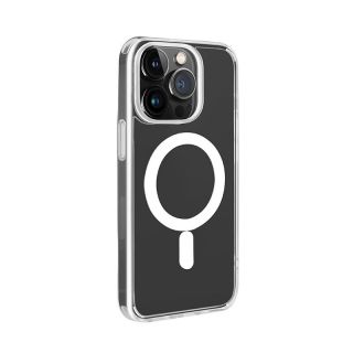 Puro Litemag MagSafe iPhone 14 Pro ütésálló szilikon hátlapt tok - átlátszó