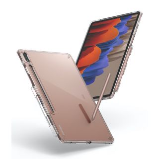 Ringke Fusion Samsung Galaxy Tab S7+ Plus kemény hátlap tok ceruzatartóval - átlátszó