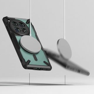 Ringke Fusion X MagSafe OnePlus 12 ütésálló hátlap tok - fekete