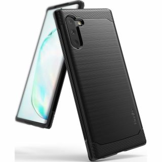 Ringke Onyx Samsung Galaxy Note 10 ütésálló szilikon hátlap tok - fekete