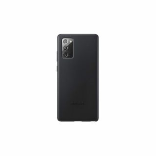Samsung Galaxy Note 20 bőr hátlap tok - fekete
