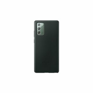 Samsung Galaxy Note 20 bőr hátlap tok - zöld