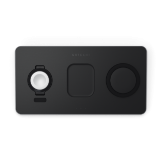 Satechi Trio 3in1 MagSafe iPhone + Apple Watch + AirPods Qi vezeték nélküli töltő állvány - fekete
