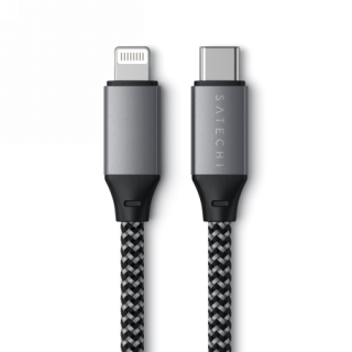 Satechi Lightning - USB-C kábel 0,25m - szürke