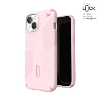 Speck Presidio2 Grip ClickLock MagSafe iPhone 15 ütésálló kemény hátlap tok - rózsaszín