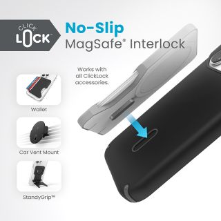 Speck Presidio2 Pro ClickLock & MagSafe iPhone 15 Pro ütésálló kemény hátlap tok - fekete