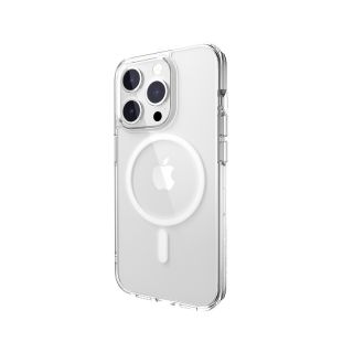 SwitchEasy Crush MagSafe iPhone 15 Pro ütésálló hátlap tok - átlátszó