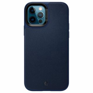 Spigen Ciel Leather iPhone 12 / 12 Pro bőr tok - kék