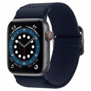 Spigen Fit Lite Apple Watch 45mm / 44mm / 42mm szövet szíj - kék