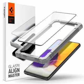 Spigen GLAS.tR AlignMaster Full Cover Samsung Galaxy A52 LTE/5G teljes kijelzővédő üvegfólia + felhelyező