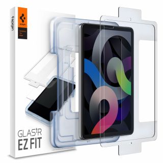 Spigen GLAS.tR EZ FIT iPad Air 4 (2020) / Pro 11" (2021/2020/2018) kijelzővédő üveg - felhelyező kerettel