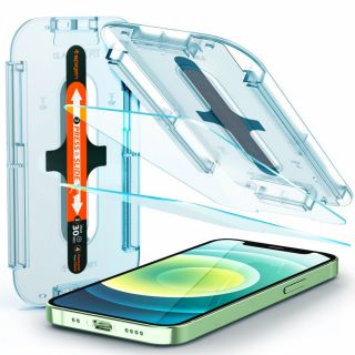 Spigen GLAS.tR EZ Fit iPhone 12 mini kijelzővédő üvegfólia + felhelyező - 2db