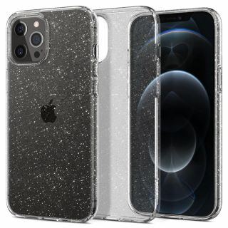 Spigen Liquid Crystal Glitter iPhone 12 / 12 Pro szilikon tok - csillámos átlátszó