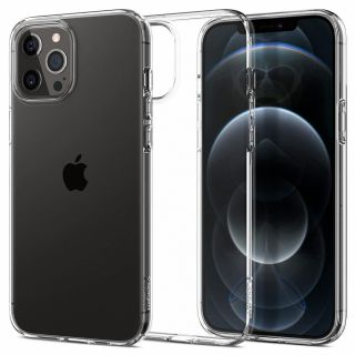 Spigen Liquid Crystal iPhone 12 / 12 Pro szilikon tok - átlátszó