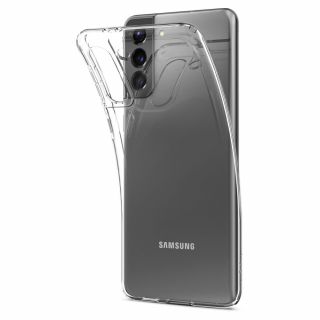 Spigen Liquid Crystal Samsung Galaxy S21 szilikon hátlap tok - átlátszó