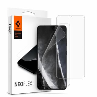 Spigen Neo Flex Samsung Galaxy S21 Ultra kijelzővédő fólia - 2db
