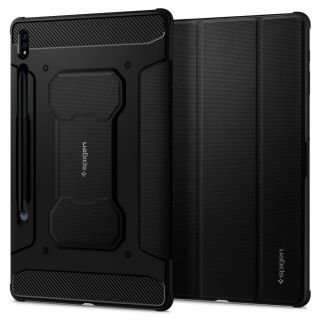 Spigen Rugged Armor Pro Samsung Galaxy Tab S7 11.0 T870/T875 kinyitható tok - fekete