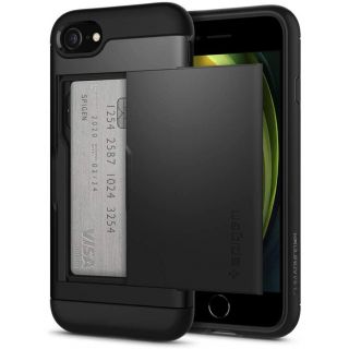 Spigen Slim Armor CS iPhone SE (2022/2020) 8 / 7 tok - fekete