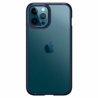 Spigen Ultra Hybrid iPhone 12 / 12 Pro ütésálló tok - kék