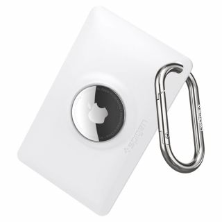 Spigen Air Fit Apple AirTag kártyaformájú szilikon tok - fehér