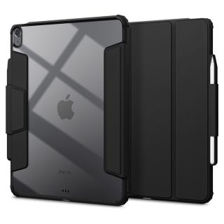 Spigen AirSkin Pro iPad Air 13” (2024) ütésálló kinyitható tok - fekete