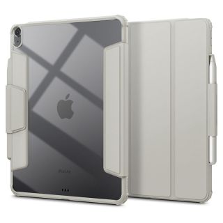 Spigen AirSkin Pro iPad Air 13” (2024) ütésálló kinyitható tok - szürke