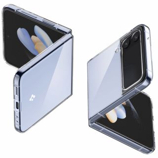 Spigen AirSkin Samsung Galaxy Z Flip 4 kemény hátlap tok - átlátszó