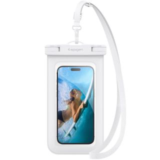 Spigen Aqua Shield A601 univerzális vízálló okostelefon tok + nyakpánt - fehér