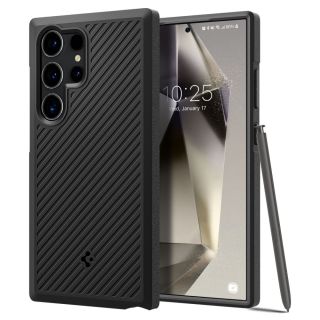 Spigen Core Armor Samsung Galaxy S24 Ultra szilikon hátlap tok - fekete