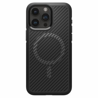 Spigen Core Armor MagSafe iPhone 15 Pro ütésálló szilikon hátlap tok - fekete