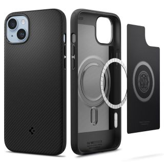 Spigen Core Armor MagSafe iPhone 14 Plus szilikon hátlap tok - fekete
