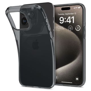 Spigen Crystal Flex iPhone 15 Pro Max szilikon hátlap tok - szürke