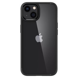 Spigen Crystal Hybrid iPhone 13 kemény hátlap tok - átlátszó/fekete