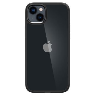 Spigen Crystal Hybrid iPhone 14 kemény hátlap tok - átlátszó/fekete