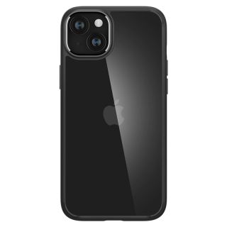 Spigen Crystal Hybrid iPhone 15 kemény hátlap tok - átlátszó/fekete