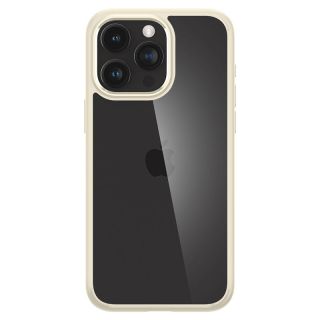Spigen Crystal Hybrid iPhone 15 Pro Max kemény hátlap tok - átlátszó/bézs