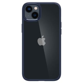 Spigen Crystal Hybrid iPhone 14 Plus kemény hátlap tok - átlátszó/kék