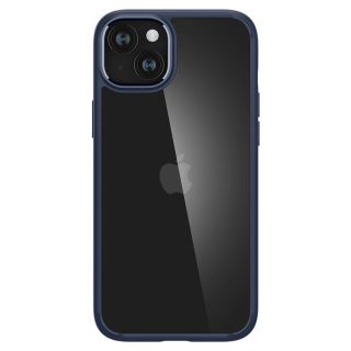 Spigen Crystal Hybrid iPhone 15 Plus kemény hátlap tok - átlátszó/kék