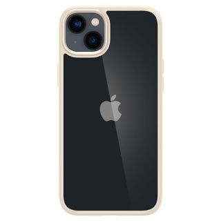 Spigen Crystal Hybrid iPhone 14 Plus kemény hátlap tok - átlátszó/bézs