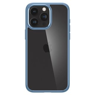 Spigen Crystal Hybrid iPhone 15 Pro Max kemény hátlap tok - átlátszó/kék