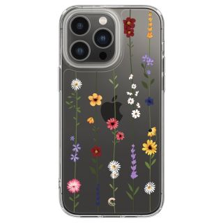 Spigen Cylill Cecile iPhone 14 Pro ütésálló hátlap tok - virágos kert