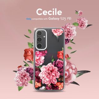 Spigen Cyrill Cecile Samsung Galaxy S23 FE ütésálló hátlap tok - virágos
