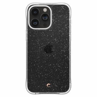 Spigen Cyrill Cecile iPhone 15 Pro ütésálló szilikon hátlap tok - átlátszó csillámos