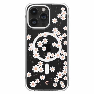 Spigen Cyrill Cecile Mag MagSafe iPhone 15 Pro Max ütésálló szilikon hátlap tok - virágos/átlátszó