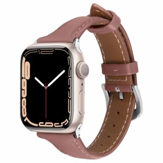 Spigen Cyrill Kajuk Apple Watch 41mm / 40mm / 38mm bőr szíj - rózsaszín