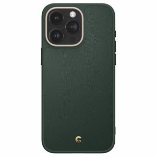Spigen Cyrill Kajuk Mag MagSafe iPhone 15 Pro Max szilikon hátlap tok - zöld