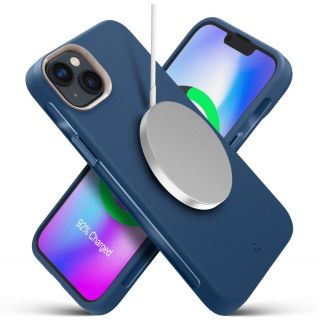 Spigen Cyrill Ultra Color MagSafe iPhone 14 Plus szilikon hátlap tok - kék