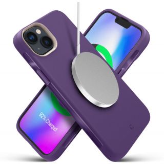 Spigen Cyrill Ultra Color MagSafe iPhone 14 Plus szilikon hátlap tok - lila